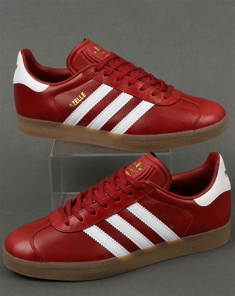 Adidas originals gazelle trainers red